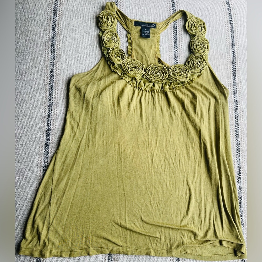 Willi smith tank top in chartreuse size L
